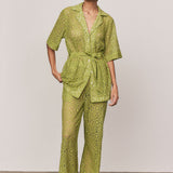 Bohemian Traders Ellie Lace Shirt - Citron