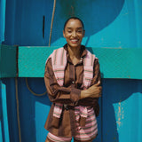 LMND Luna Striped Shorts - Pink/Macc/Vanilla/Orange