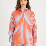 Chiara Long Sleeve Multi Stripe - Spicy Orange/Pink/Powder Blue