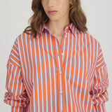 Chiara Long Sleeve Multi Stripe - Spicy Orange/Pink/Powder Blue