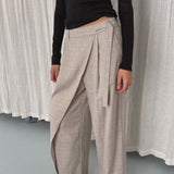 Arcaa Calla Pant - Taupe Plaid
