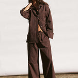 Arcaa Rae Pants - Espresso Stripe