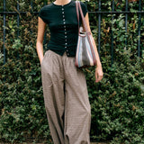 Arcaa Elina Balloon Pant - Chocolate Check