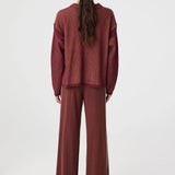 Arcaa Josie Sweater - Merlot & Pecan