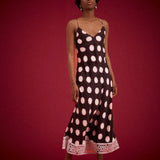 Kinga Csilla Bowie Spot Sia Slip Dress