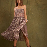 Kinga Csilla Asa Shirred Maxi Skirt