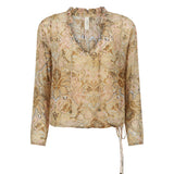Spell Damask Long Sleeve Blouse - Chai
