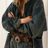 Spell Drew Denim Jacket - Dirty Indigo