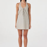 Arcaa Joni Mini Dress - Taupe Stripe