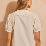 Spell Fleur De Lis Blouse - Ivory