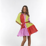 La Boheme Girls Moxie Mini Dress - Candy Stripe