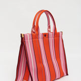 LMND Rialto Large Tote - Mandarina/Plumeria/Fig Stripe