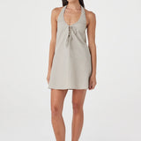 Arcaa Joni Mini Dress - Taupe Stripe