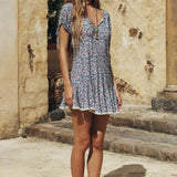 Spell Mimi Rose Mini Dress - Violet Fields