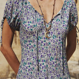 Spell Mimi Rose Mini Dress - Violet Fields