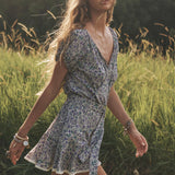 Spell Mimi Rose Mini Dress - Violet Fields