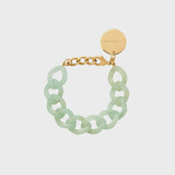 Vanessa Baroni Mini Flat Chain Bracelet - Jade