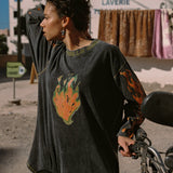 Kinga Csilla Flaming Heart Tommy Tee