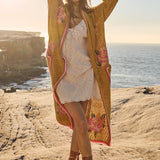 Spell Coastal Granny Maxi Cardigan