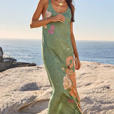 Spell Floridian Bias Dress - Sage
