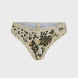 Spell Snow Leopard Lace Brief - Animal