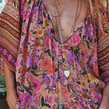 Spell Swan Lake Short Sleeve Blouse - Lilac Rose