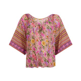 Spell Swan Lake Short Sleeve Blouse - Lilac Rose