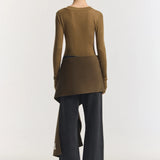 Viktoria & Woods Lotus Merino Top - Khaki