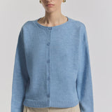 Viktoria & Woods Hart Merino Cardigan - Portrait Blue
