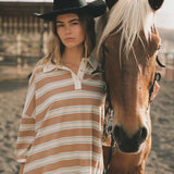 Lago Striped Rugby Jumper