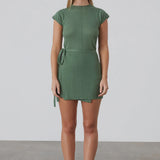 Cotton Blend Knit Top - Eucalyptus