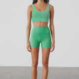 Stripe Rib Short - Parrot Green