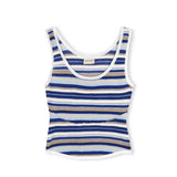 Ocean Retro Stripe Panelled Knit Tank