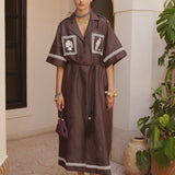 Alemais Leandra Corded Relaxed Shirtdress