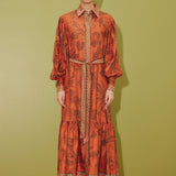 Alemais Monkey Dance Silk Shirtdress