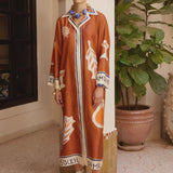 Alemais Soleil D'Amour Silk Midi Dress