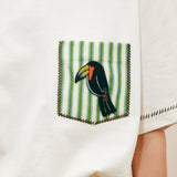 Alemais Toucan Tango Embroidered Pocket Tee
