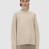 Camilla & Marc Leonie Turtleneck Knit Sweater - Oatmeal