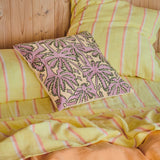 Balmy Palmy Embroidered Cushion