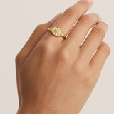 18k Gold Vermeil Live in Love Ring