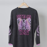 Here, There & Everywhere Strong & Fierce L/S Tee - Black