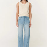 Rowie Percy Curve Seam Jeans - Faded Blue